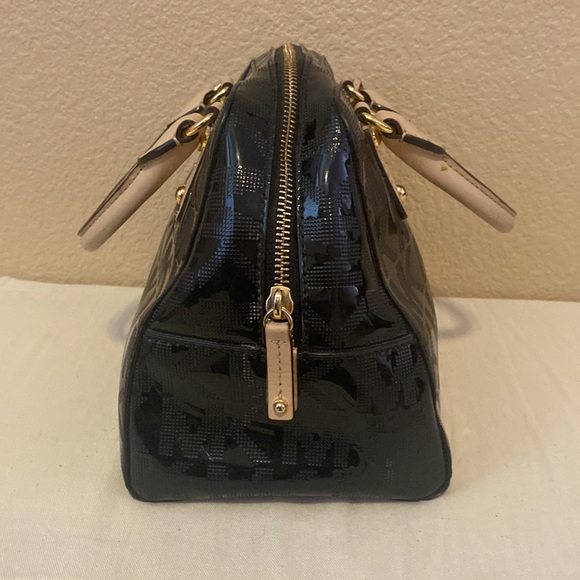 Michael Kors black patent shiny monogram bag - Picture 3 of 16